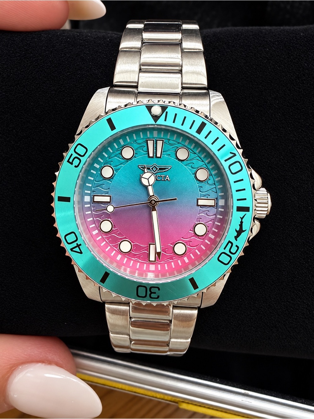 Invicta ProDiver “Cotton Candy” Gradient Watch & Elevated Case